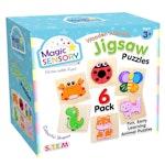 Wooden Animals Jigsaw Puzzle 6 Pack alternate 1