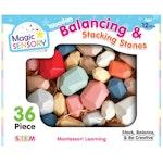 36 Piece Wooden Balancing & Stacking Stones