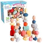 36 Piece Wooden Balancing & Stacking Stones alternate 1