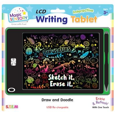 Interactive LCD Writing Tablet - Green Dino cover