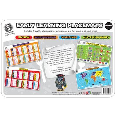Primary Early Learning Placemats 4 Pack cover