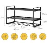 4-Slot Wall Rack Tool Organizer for Garage alternate 1