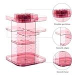 CARLA HOME 360 Rotating Makeup Organizer - Pink alternate 3