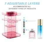 CARLA HOME 360 Rotating Makeup Organizer - Pink alternate 4