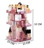 CARLA HOME 360 Rotating Makeup Organizer - Pink alternate 7