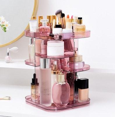 CARLA HOME 360 Rotating Makeup Organizer - Pink cover