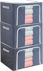 Large 100L Clothes Storage Bag 3-Pack with Handles thumbnail