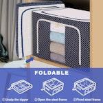 Large 100L Clothes Storage Bag 3-Pack with Handles alternate 1