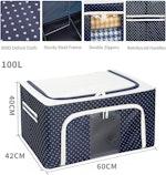 Large 100L Clothes Storage Bag 3-Pack with Handles alternate 2