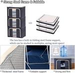 Large 100L Clothes Storage Bag 3-Pack with Handles alternate 4