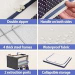 Large 100L Clothes Storage Bag 3-Pack with Handles alternate 5