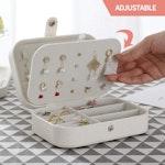 Portable Travel Jewelry Case (White) alternate 3
