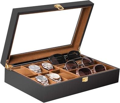 6 Slot Watch Box 3 Slot Sunglass Box cover