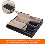 Leather Valet Tray - Black alternate 1