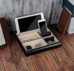 Leather Valet Tray - Black alternate 5