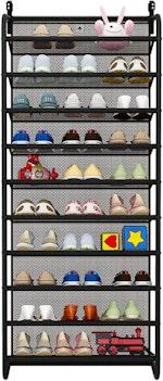 10-Tier Over Door Shoe Rack & Wall Mount Shelf alternate 7