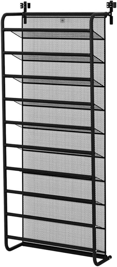 10-Tier Over Door Shoe Rack & Wall Mount Shelf cover