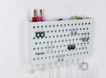 Wall Mount Earring Organizer with Holes & Hooks alternate 5