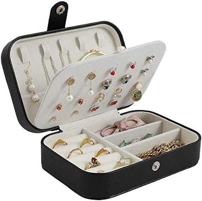 Portable Travel Jewelry Case (Black) cover