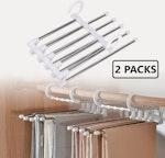 CARLA HOME 2-Pack Adjustable 5-in-1 Pants Hangers alternate 1