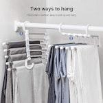 CARLA HOME 2-Pack Adjustable 5-in-1 Pants Hangers alternate 3