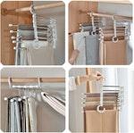 CARLA HOME 2-Pack Adjustable 5-in-1 Pants Hangers alternate 7