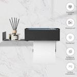 Wall-Mounted Toilet Paper Holder with Wipe Storage alternate 1