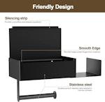 Wall-Mounted Toilet Paper Holder with Wipe Storage alternate 2