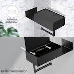 Wall-Mounted Toilet Paper Holder with Wipe Storage alternate 7