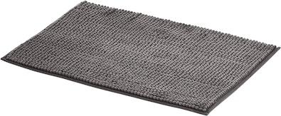 Large Grey Chenille Bath Mat cover