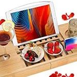 Bamboo Bath Tray with Extendable Sides alternate 7