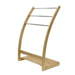 CARLA HOME 3-Tier Bamboo Towel Rack with Shelf alternate 8