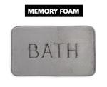 CARLA HOME Thick Memory Foam Bath Mat, Grey alternate 1