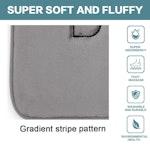 CARLA HOME Thick Memory Foam Bath Mat, Grey alternate 3