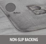 CARLA HOME Thick Memory Foam Bath Mat, Grey alternate 5