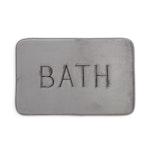 CARLA HOME Thick Memory Foam Bath Mat, Grey alternate 7