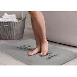 CARLA HOME Thick Memory Foam Bath Mat, Grey alternate 8