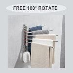 Stainless Steel Swivel Towel Bar - Wall Mounted alternate 2
