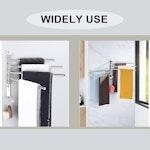 Stainless Steel Swivel Towel Bar - Wall Mounted alternate 4