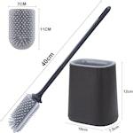 Wall-Mounted Silicone Toilet Brush & Holder Set alternate 7