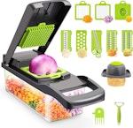 Grey Vegetable Chopper with Container thumbnail