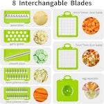 Grey Vegetable Chopper with Container alternate 1