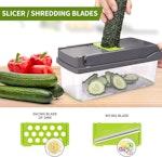 Grey Vegetable Chopper with Container alternate 4