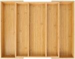 Expandable Bamboo Kitchen Drawer Organizer thumbnail