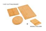 CARLA HOME 3-Piece Bamboo Cutting Board Set alternate 3