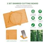 CARLA HOME 3-Piece Bamboo Cutting Board Set alternate 7