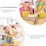 VIKUS Manual Pasta Maker with 8 Thickness Settings alternate 2