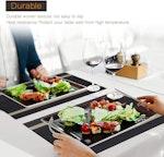 Set of 6 Washable PVC Dining Placemats - Black alternate 5