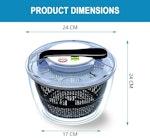 Large 5L Multifunctional Salad Spinner alternate 1