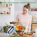 Large 5L Multifunctional Salad Spinner alternate 6